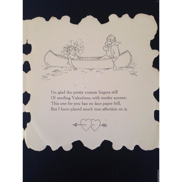 Lot 5 Antique‎ Valentine Cards Ernest Nister Whitney Postcard Ephemera 1907 1918 - Picture 9 of 16